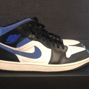 Air Jordan 1 mid racer-blue black